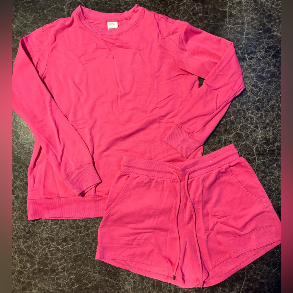 Stars Above Pink PJ Short Set